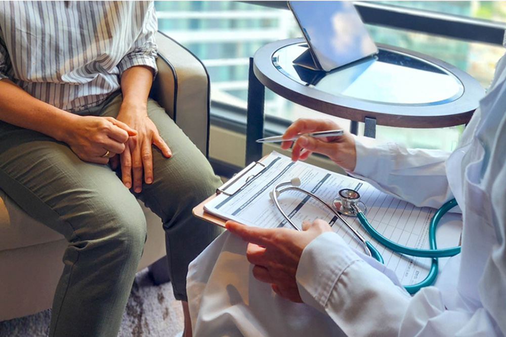 woman holding uterus, female reproductive system , woman health, PCOS, gynecologic and cervix cancer concept